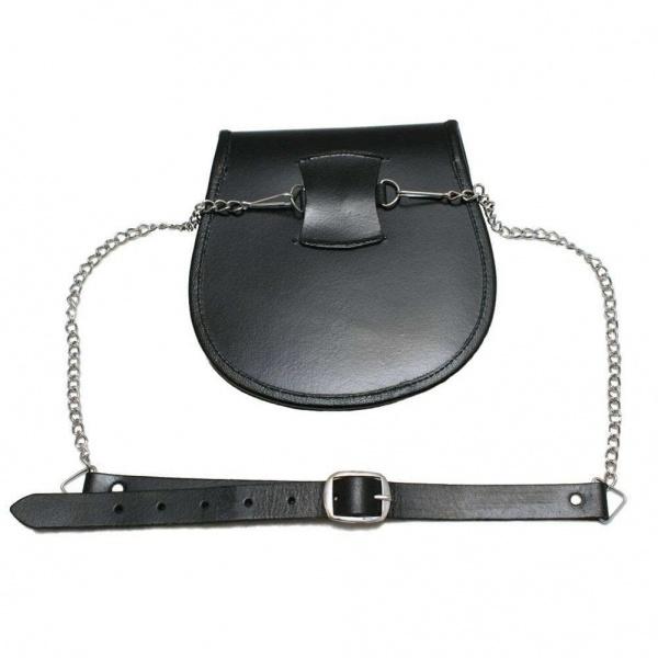 Boys New White Cowhide Scottish Highland Kilt Sporran