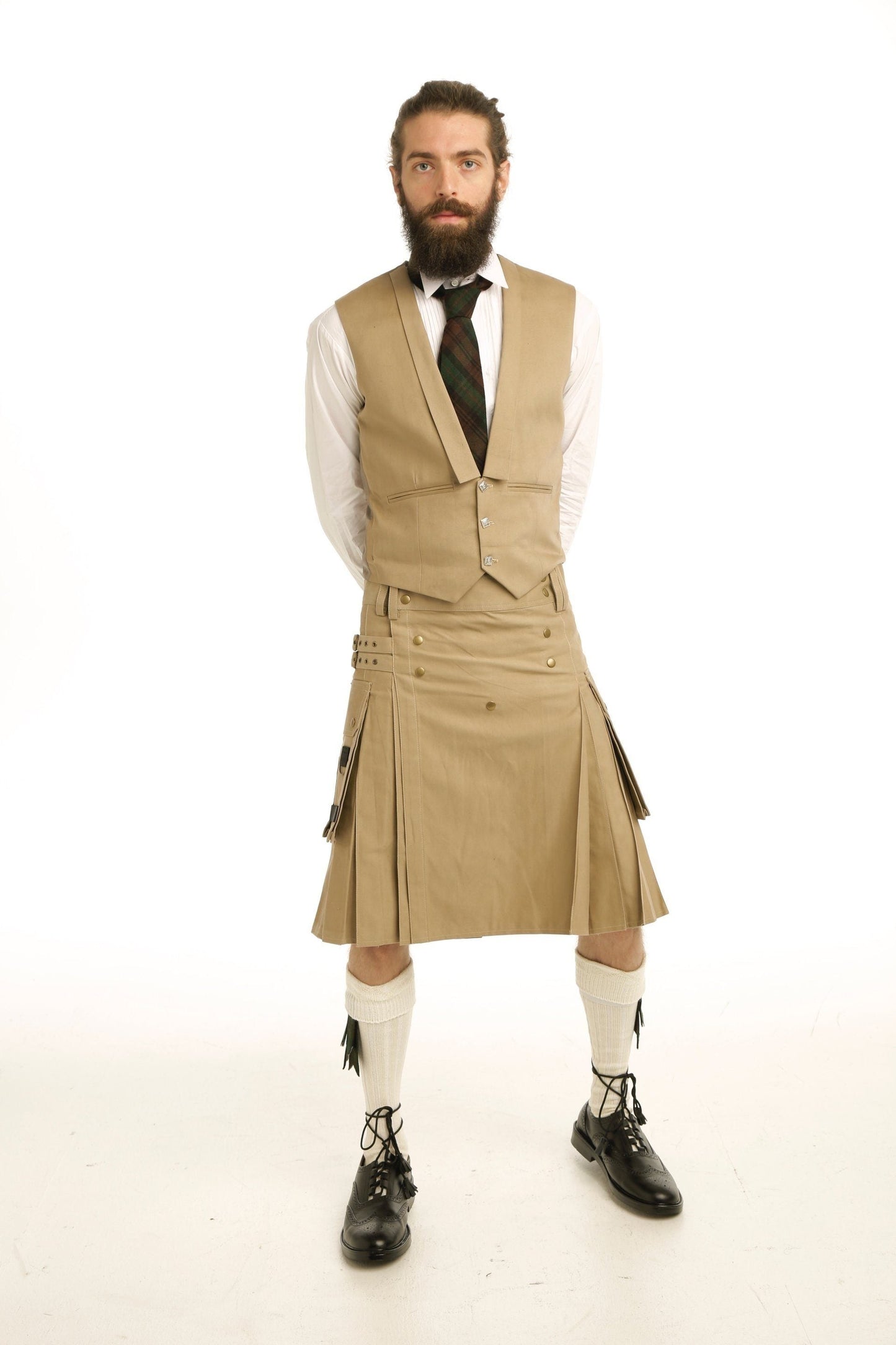 Casual Plain Scottish Vest