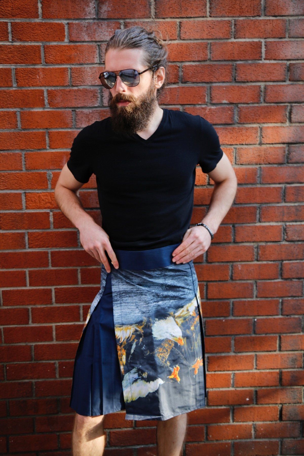 Printed Kilt for Fashionable Men - Video