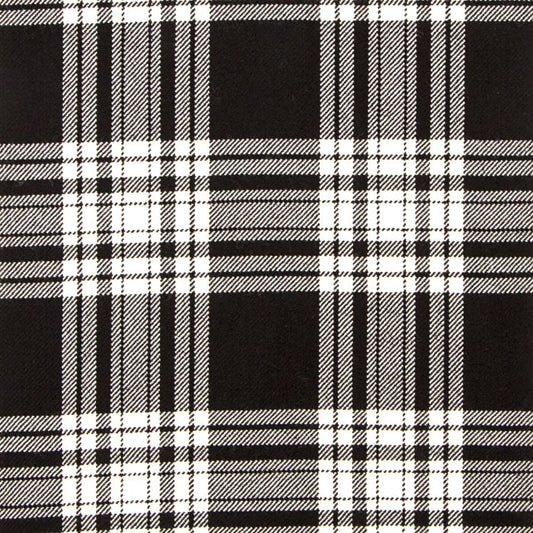 Menzies Black & White Modern Tartan