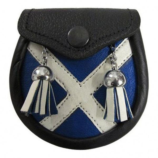   Babies Kilt Saltire Sporran With 2 Tassels & Belt