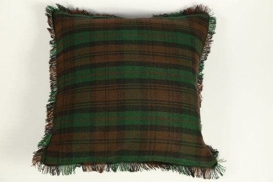 BROWN WATCH TARTAN CUSHION