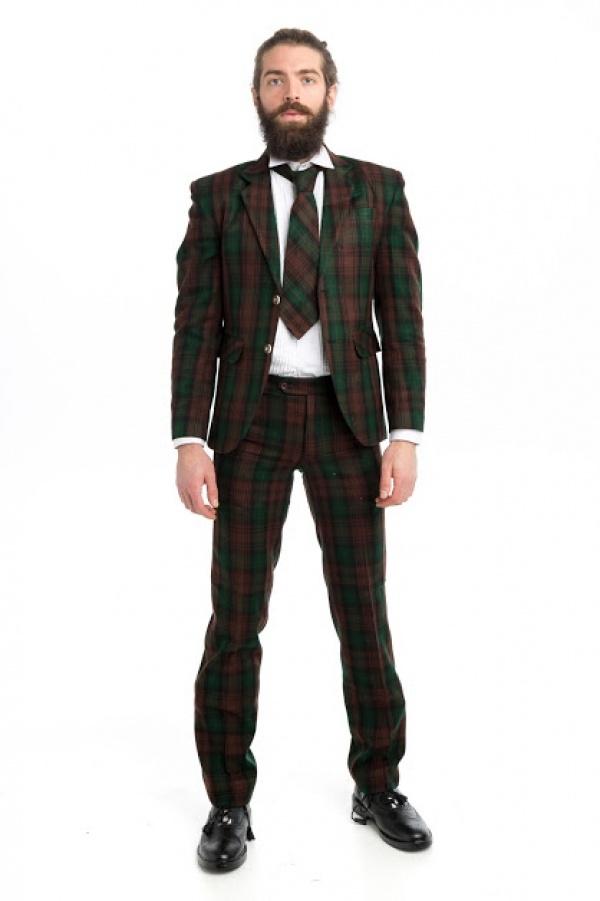 Argyle Tartan Jacket & Trews Front 