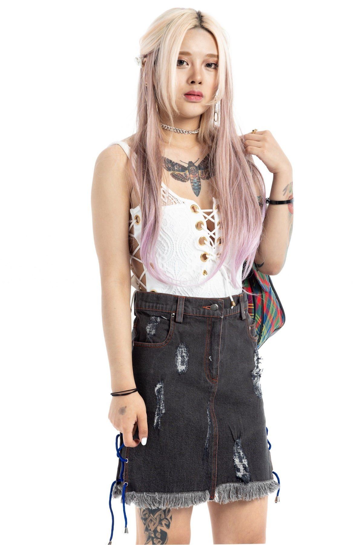 Buy black jeans kilt