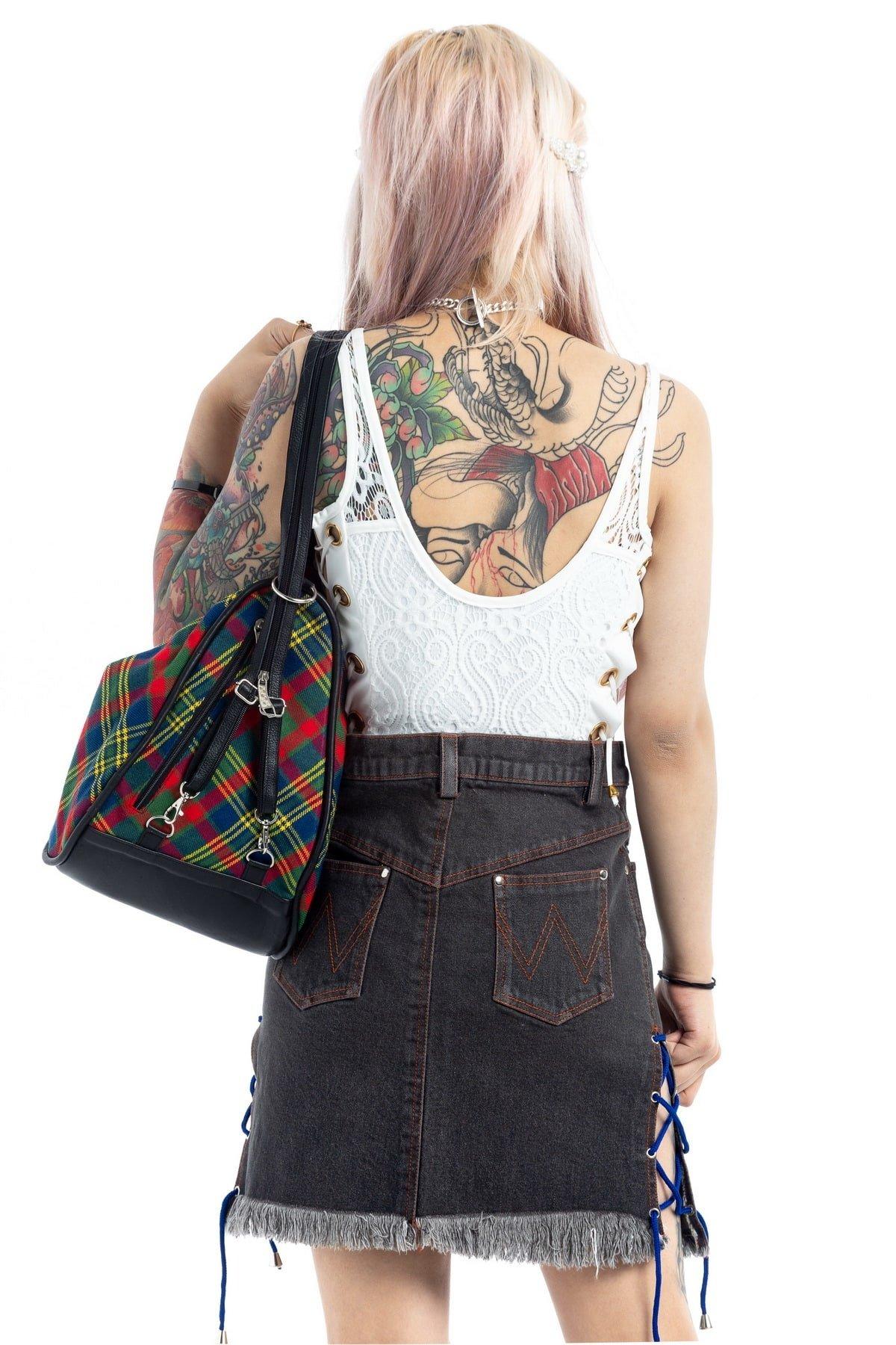 DENIM KILT WITH LACE STRING