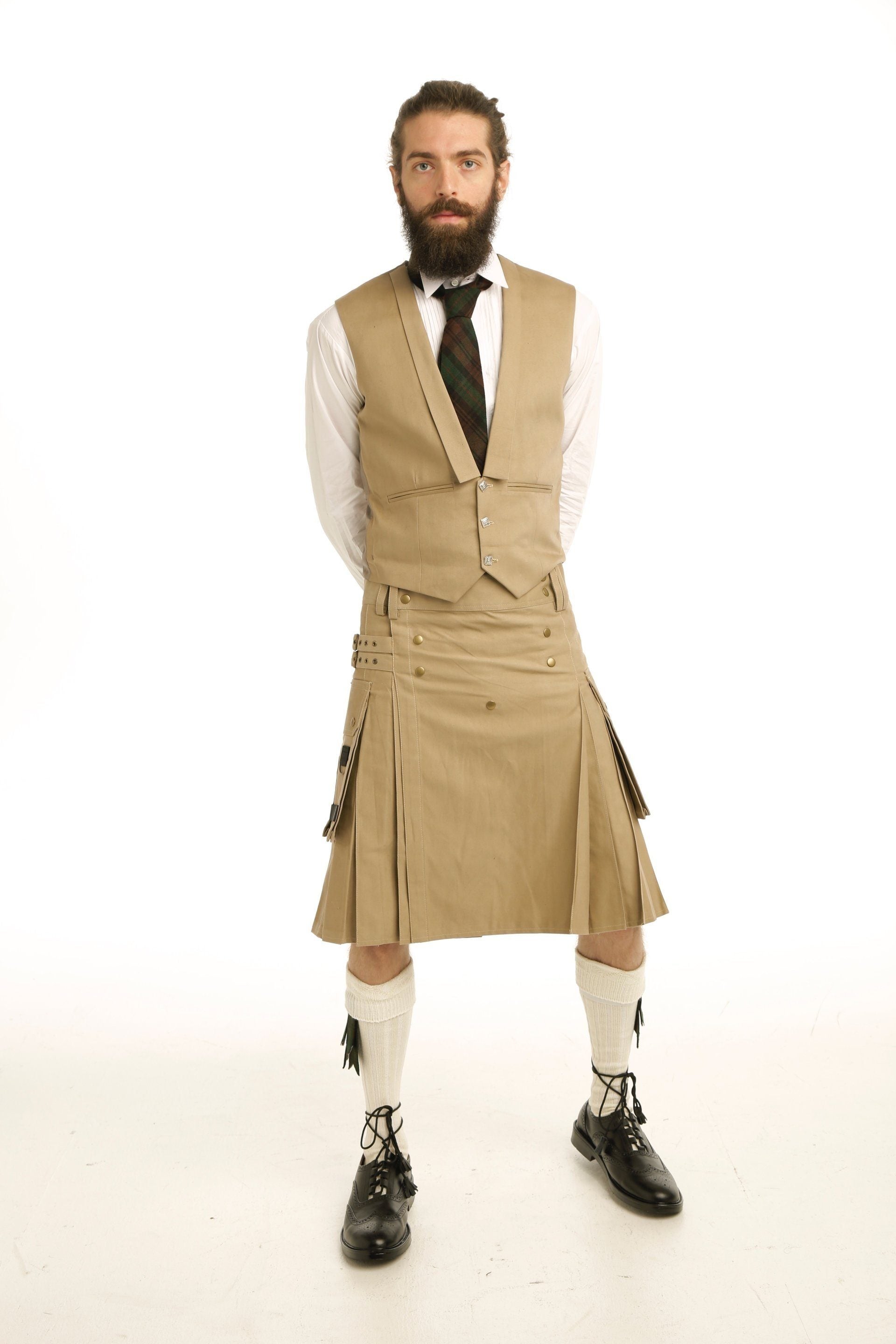 Casual Plain Scottish Vest