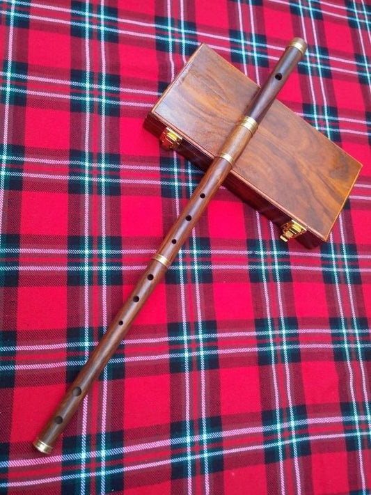 Irish Finger Flute Rosewood with box