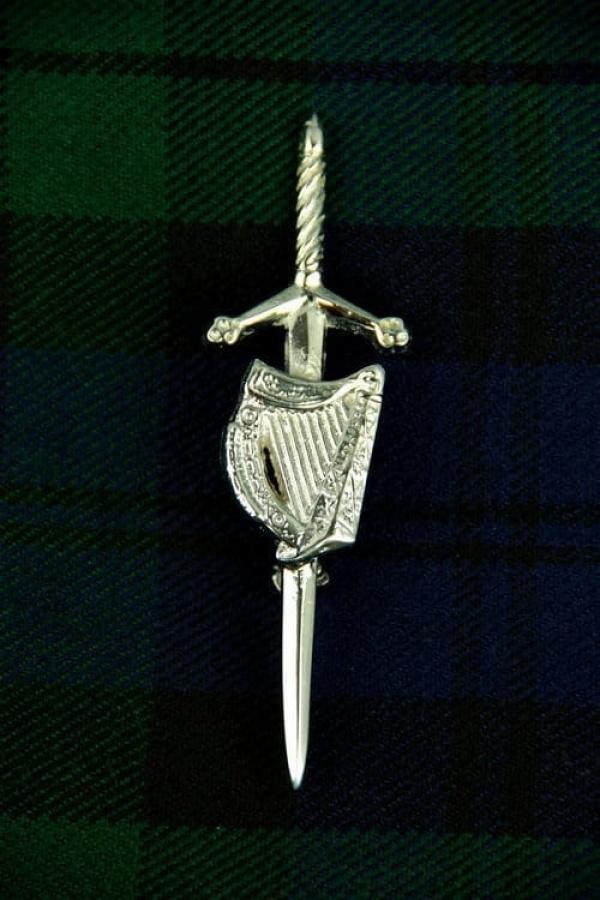 Irish Harp Kilt Pin