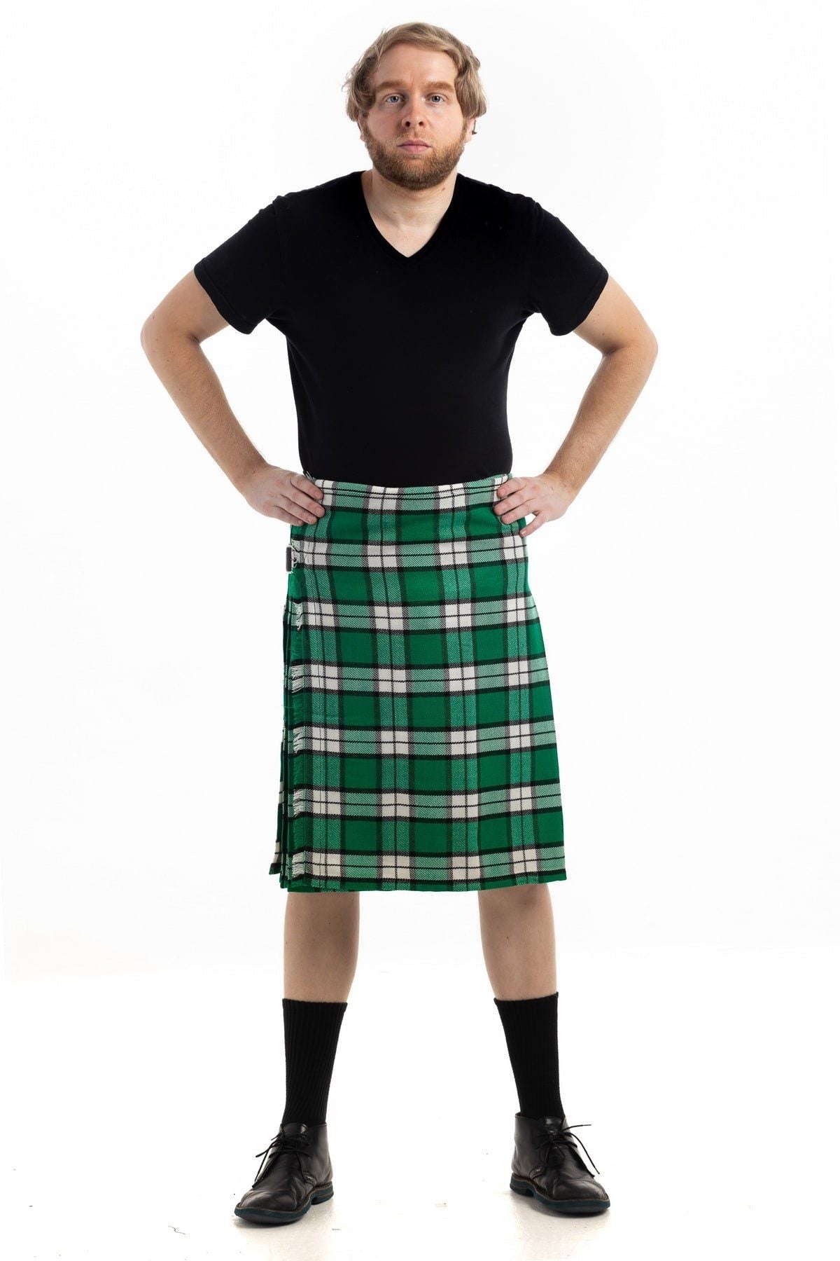 Longniddry  Tartan kilt - front view