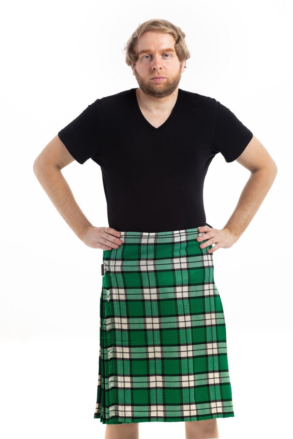 Longniddry Green Modern Tartan Kilt
