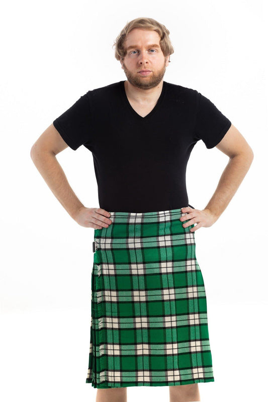 Longniddry Green Modern Tartan Kilt