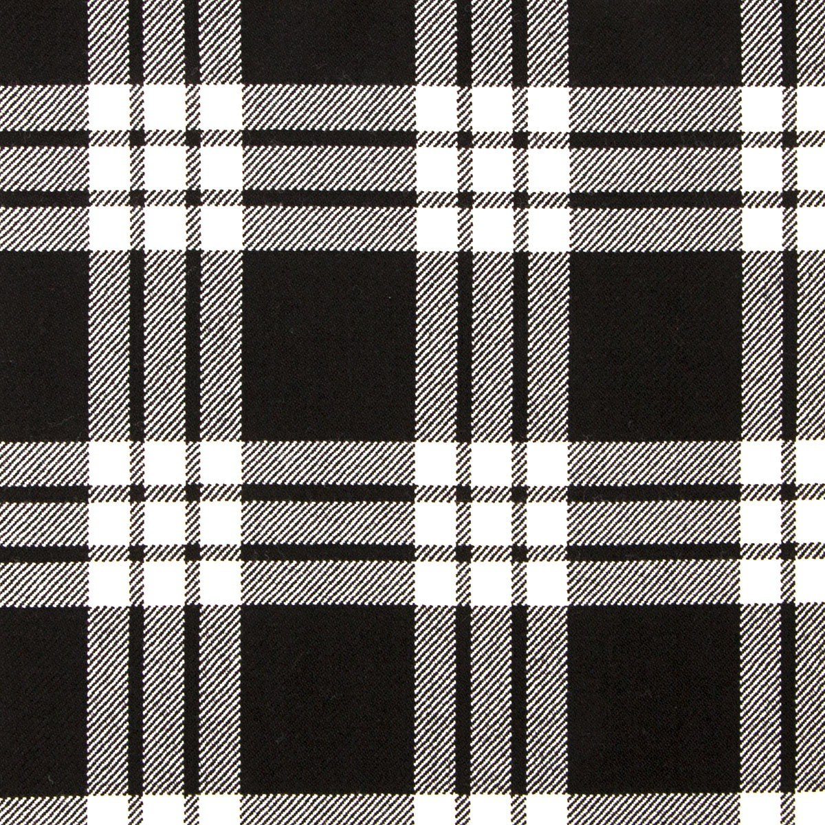 MacFarlane Black & White Modern Tartan