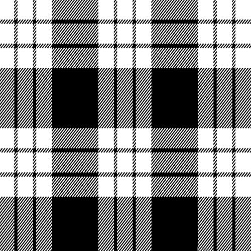 MacFarlane Black and White Tartan