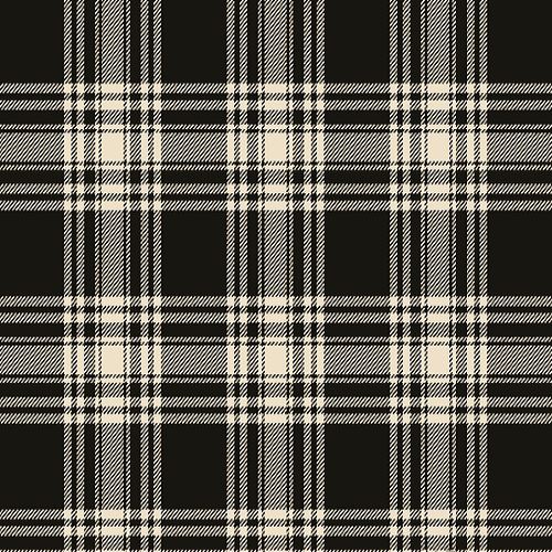 Menzies Black and White Tartan
