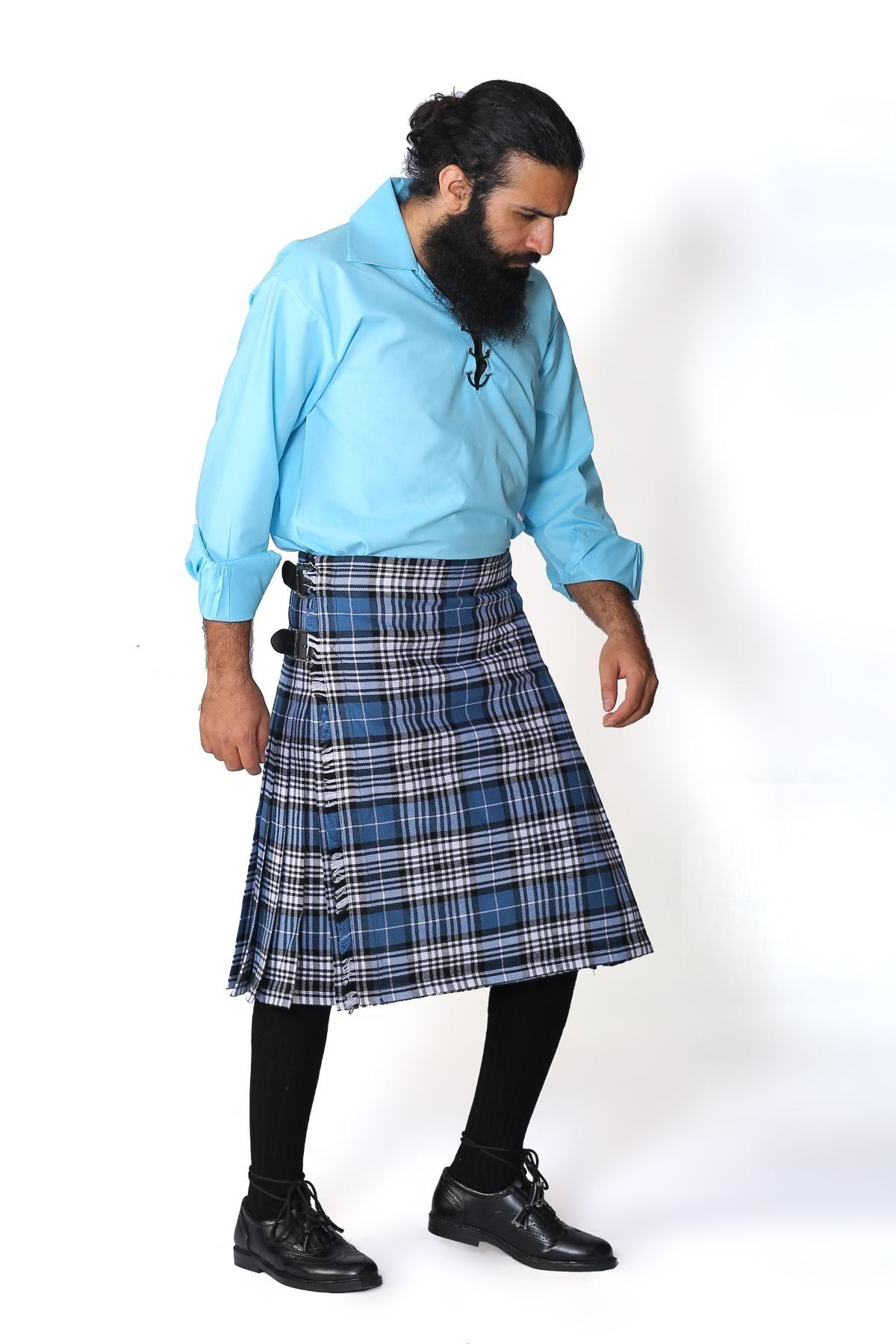 Napier Tartan kilt - side view