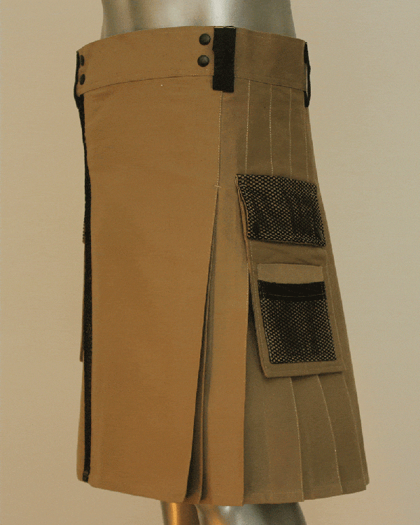 Net Pocket Kilt For Working Men - Left Side View