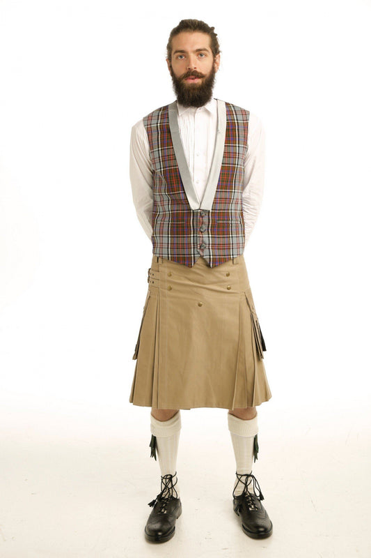 Tartan Vest With Lapels