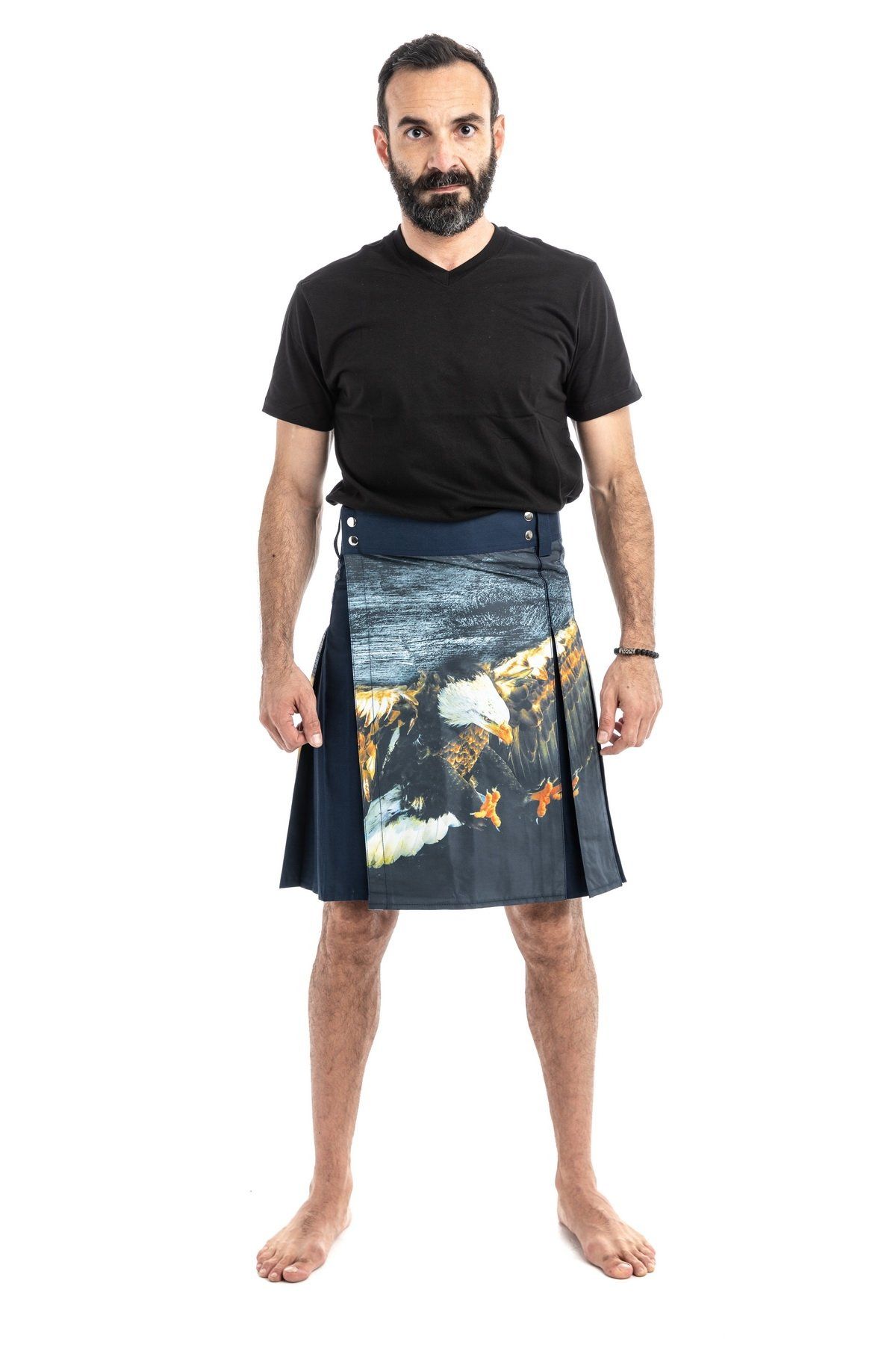 Apron Printed Kilt - Front Side View