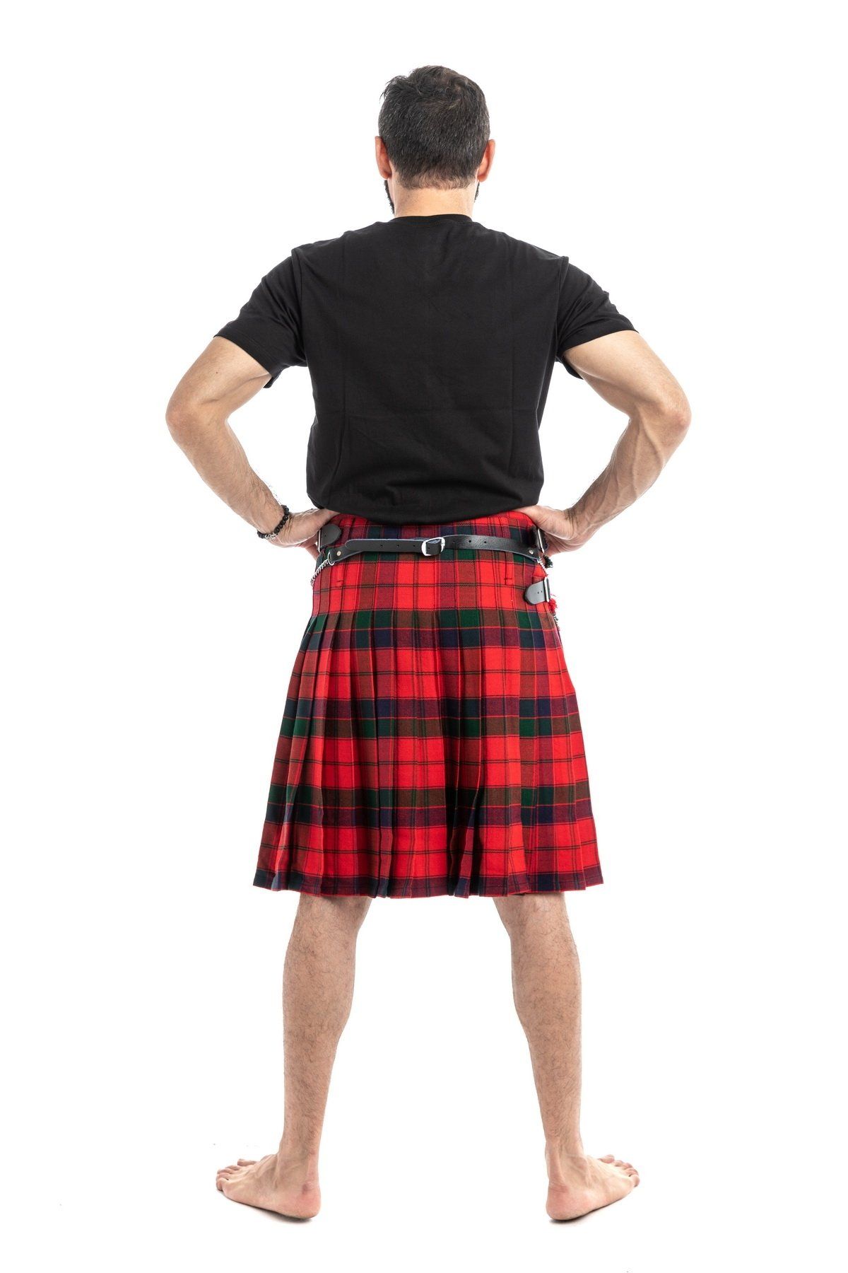 ROBERTSON TARTAN KILT - Back side view