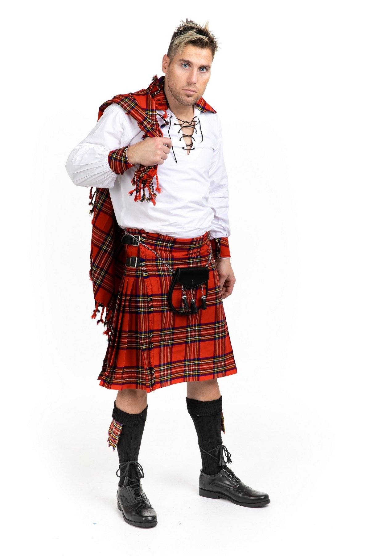 Stewart tartan kilt