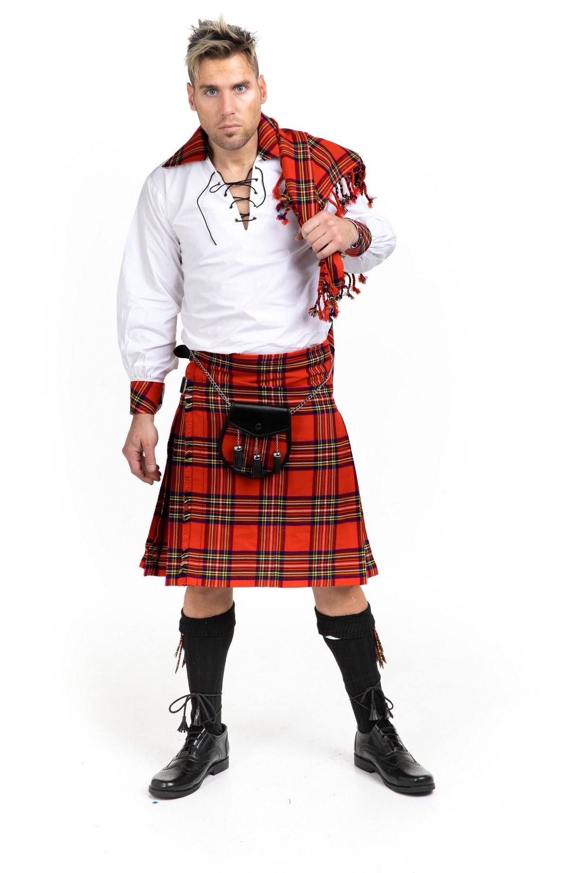 Royal Stewart Tartan kilt
