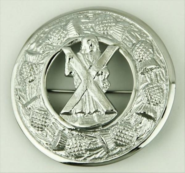 Saint Andrew silver Kilt Brooch