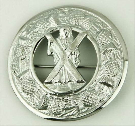 Saint Andrew silver Kilt Brooch