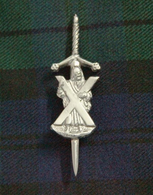Saint Andrew Silver Kilt Pin