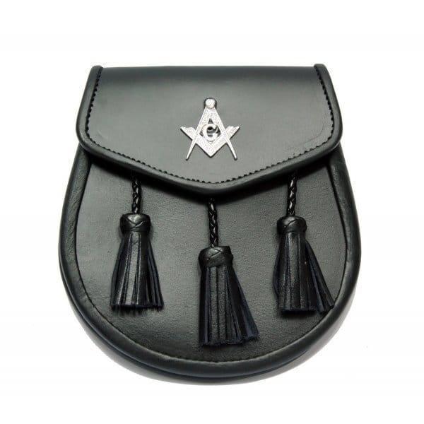 Semi Dress Black leather sporran