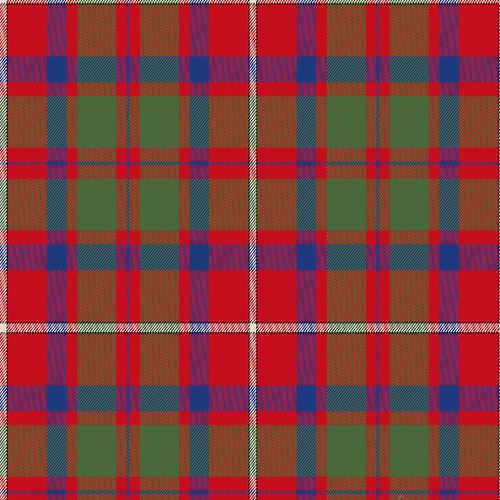 Shaw Red Modern Tartan