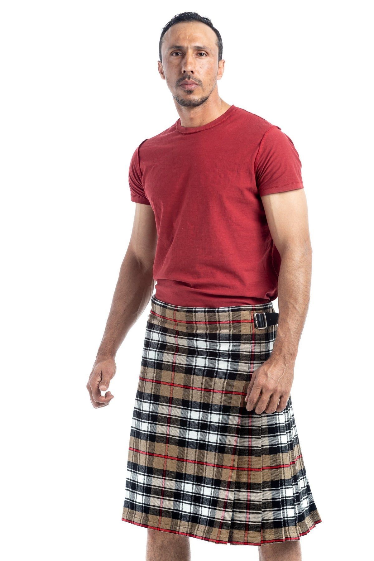 Camel Tartan kilt for sale 