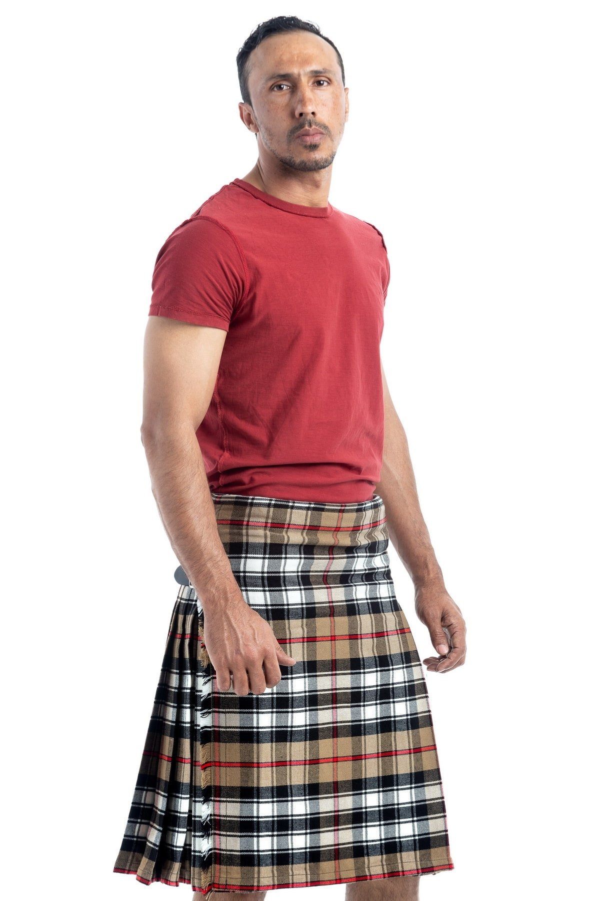 thompson Camel Tartan kilt