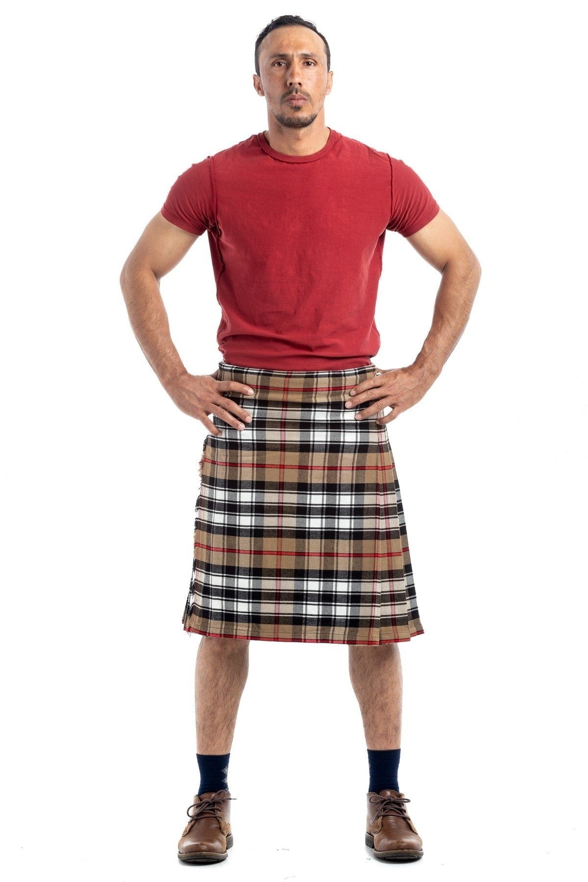 Thompson Camel Tartan kilt