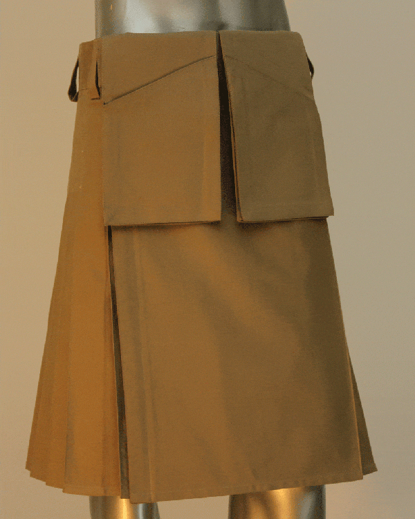 Utility Kilt for Elegant Man - Left Side View