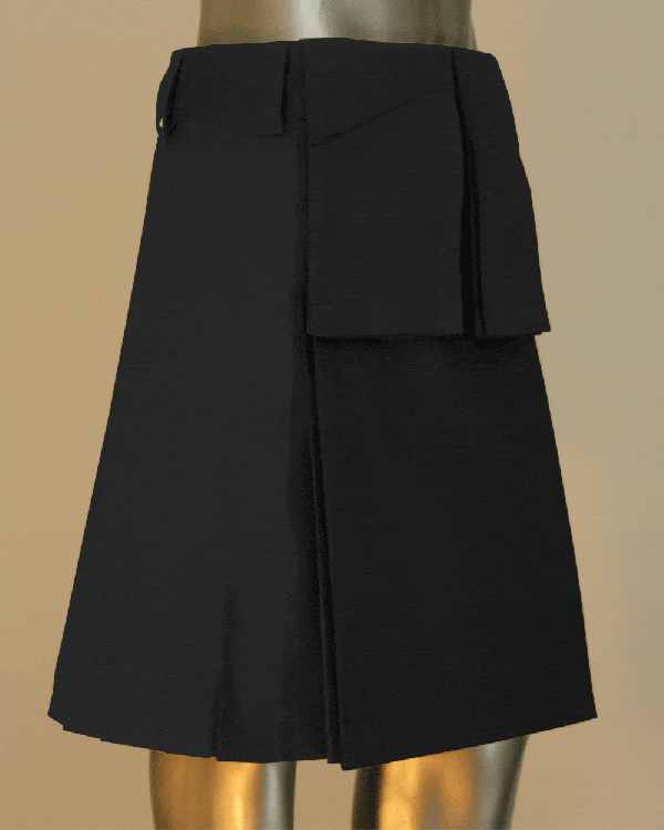 Utility Kilt for Elegant Man - Right Side View