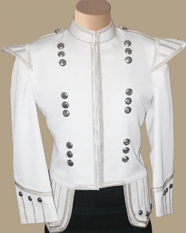 White Drummer Doublet Jacket