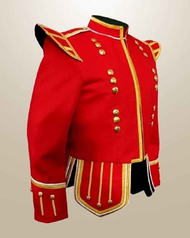 RED HIGHLAND DRUMMER DOUBLET JACKET