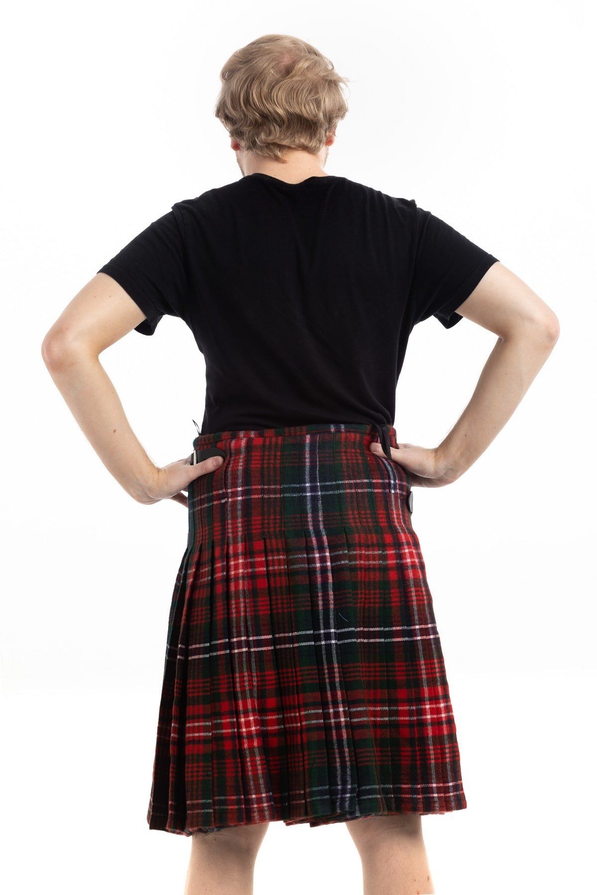 Wilson Modern Tartan kilt - Back side view