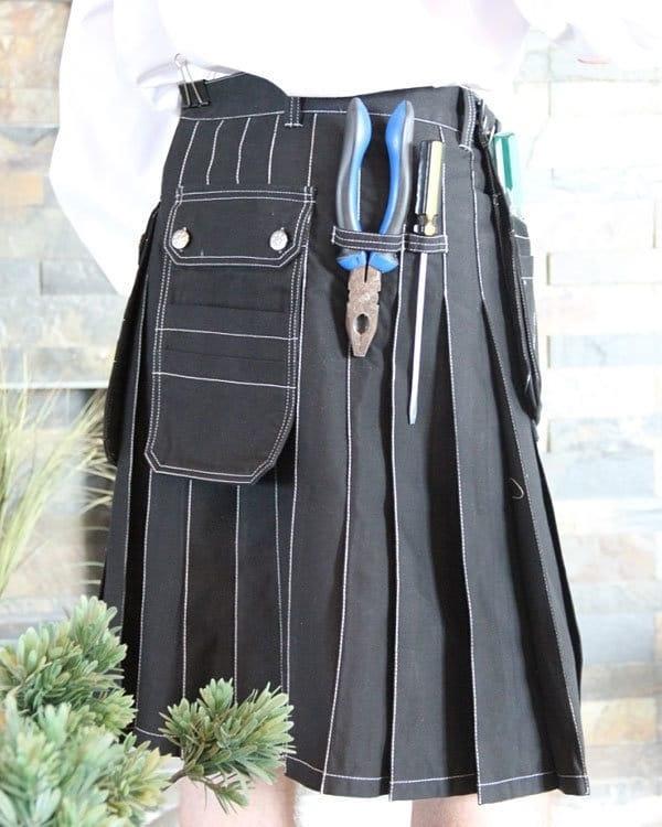 Workwear Kilt For Working Men - Back Side View