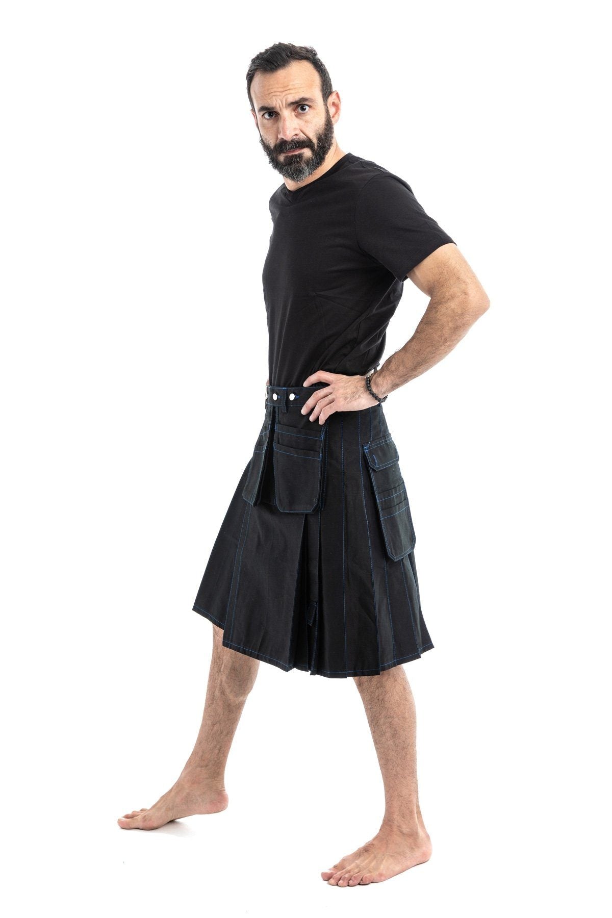 Workwear Kilt For Working Men - Right Side View